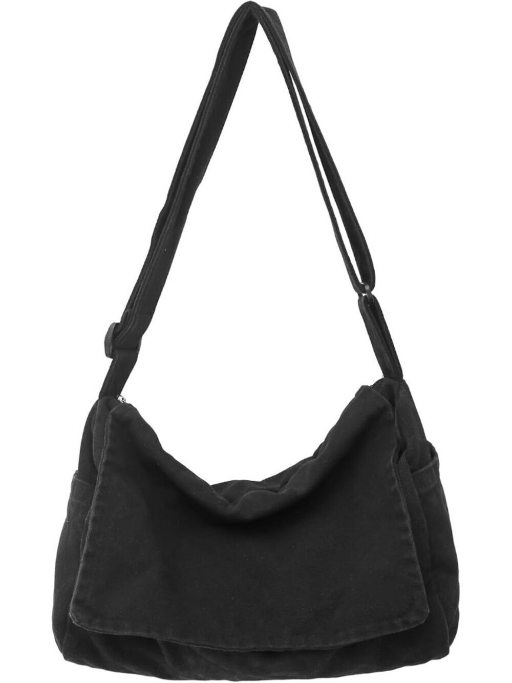Women's A-black Wine Zipper Casual Sling Aesthetic Crossbody Shoulder Bag